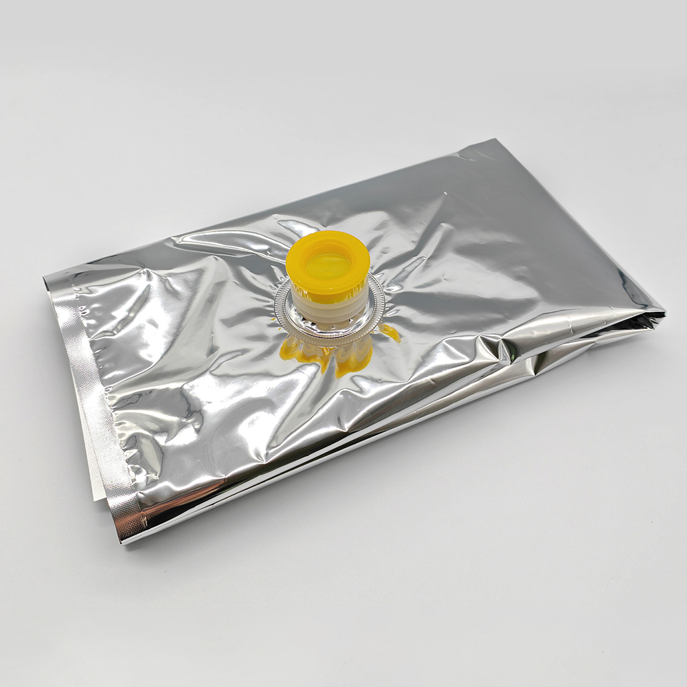 Huadi customized 20L, 25L bag in box High-barrier plastic bag for NFC juice with V top
